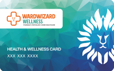 Wardwizard wellness card front side